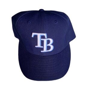 NEW ERA Tampa Bay Rays Blue Baseball Cap Hat 59fifty Fitted‎ 7 1/8 Men